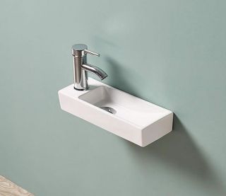 Раковина-чаша CeramaLux 9048FL белая 38 см